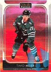 2021-22 OPC Platinum Timo Meier #154 SUNSET Parallel San Jose Sharks